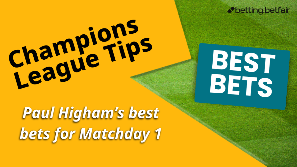 Betfair banner for the best Champions League bets for Thursday